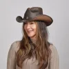 Western | Womens American Leather Cowgirl Hat sold by American Hat Makers