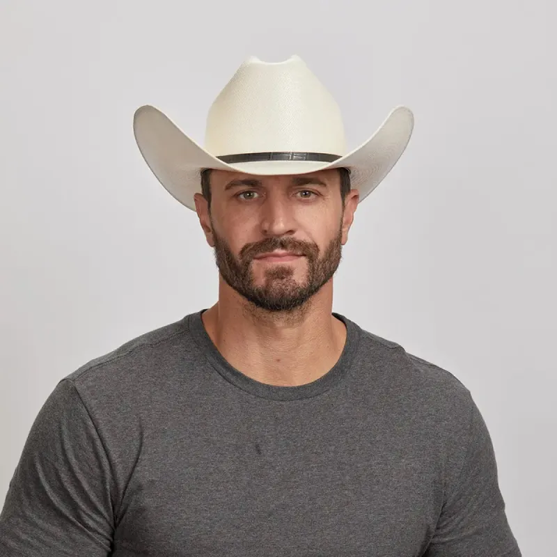 Vaquero | Mens Shantung Straw Cowboy Hat sold by American Hat Makers