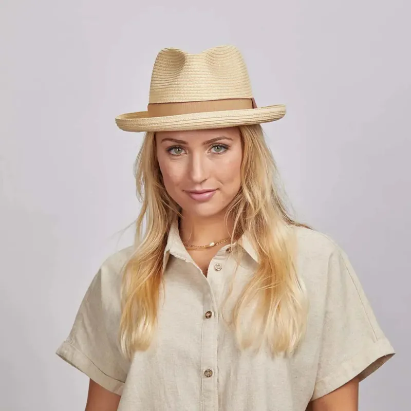 Emilio | Womens Fedora Straw Hat sold by American Hat Makers