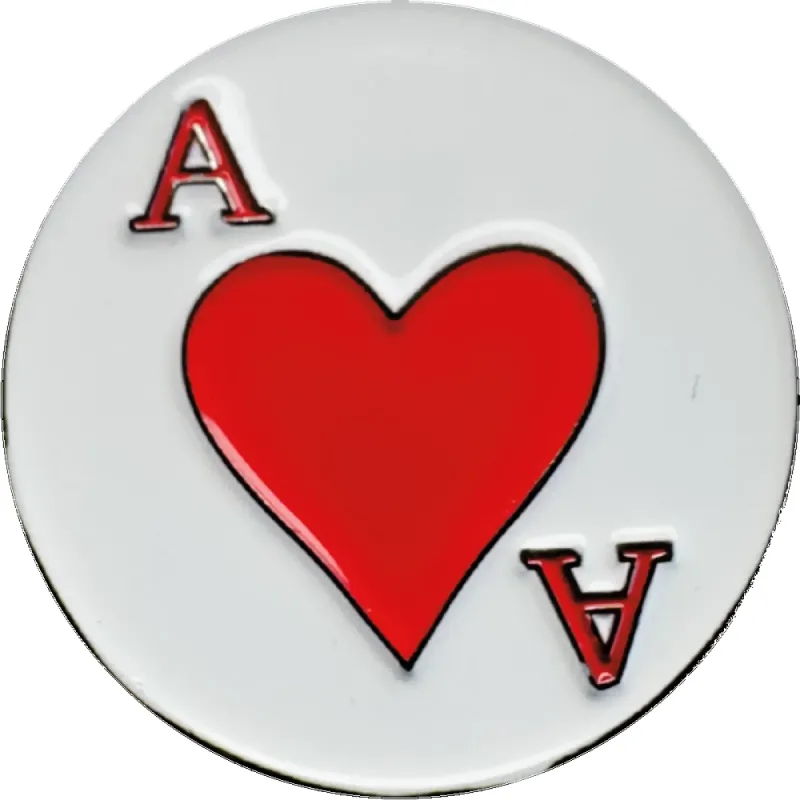 Ace Of Hearts | Magnetic Hat Pin sold by American Hat Makers