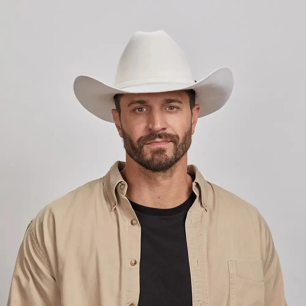 Cattleman White | Mens Felt White Cowboy Hat sold by American Hat Makers