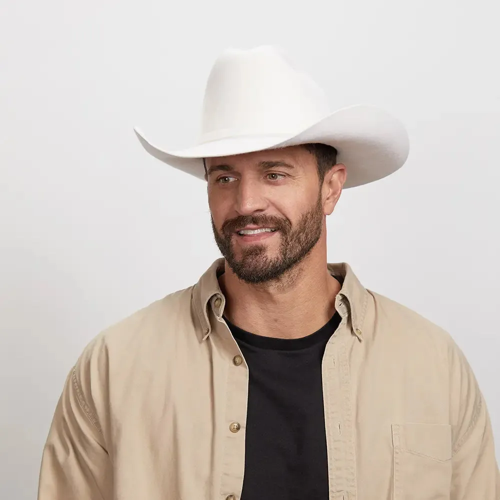 Cattleman White | Mens Felt White Cowboy Hat sold by American Hat Makers product image thumbnail 3