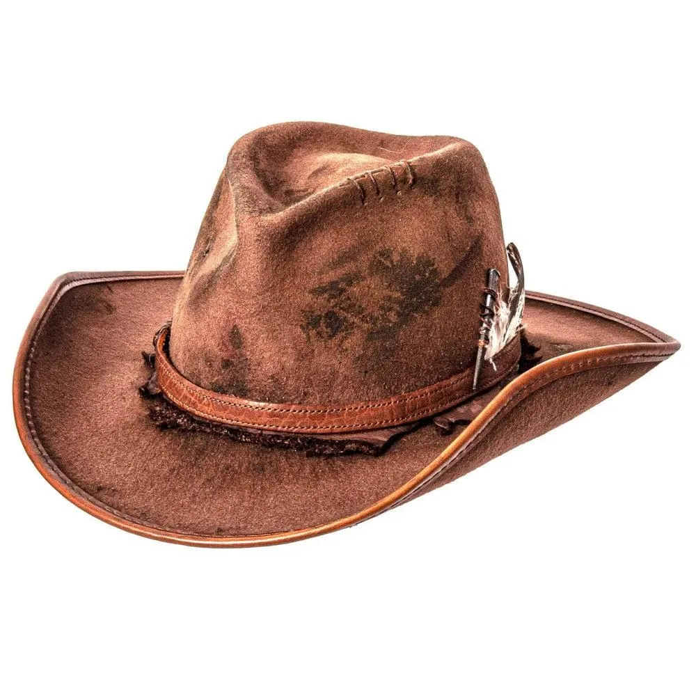Duke | Womens Brown Felt Cowgirl Hat sold by American Hat Makers product image thumbnail 2
