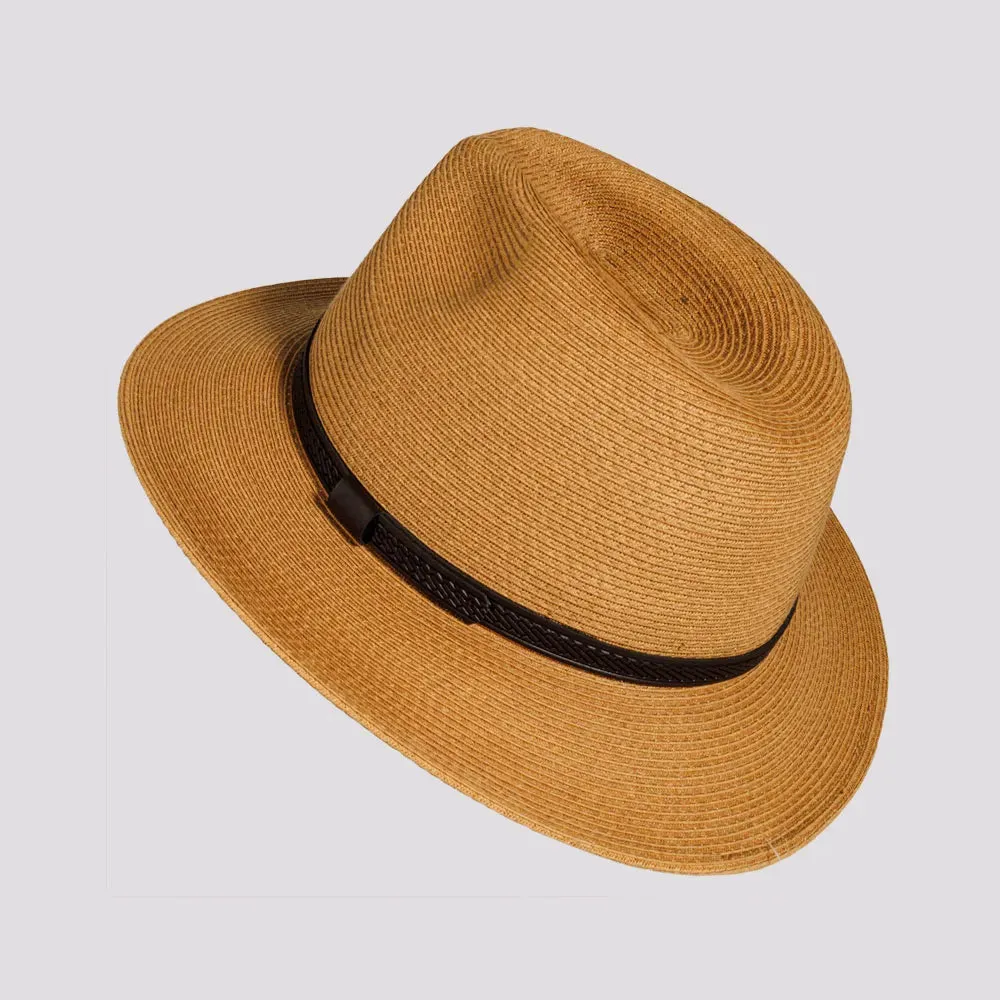 Nassau | Mens Fine Toyo Paper Braid Downturn Safari Sun Hat sold by American Hat Makers product image thumbnail 4