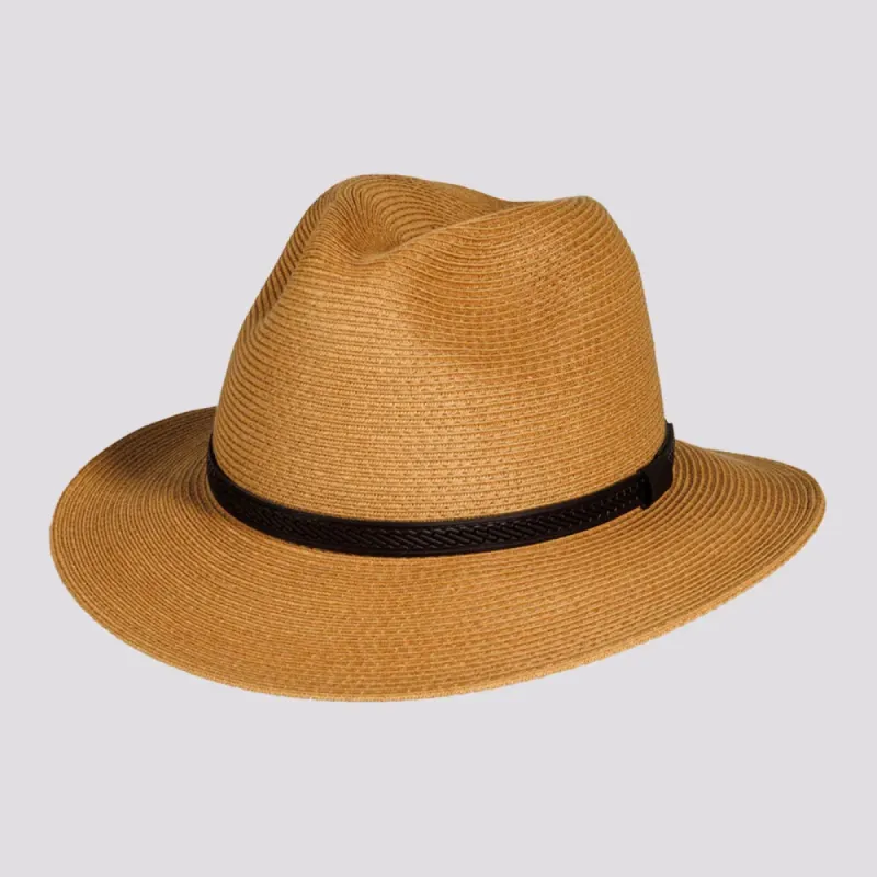 Nassau | Mens Fine Toyo Paper Braid Downturn Safari Sun Hat sold by American Hat Makers
