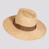 Sorrento | Womens Woven Bao Straw Teardrop Fedora Hat sold by American Hat Makers