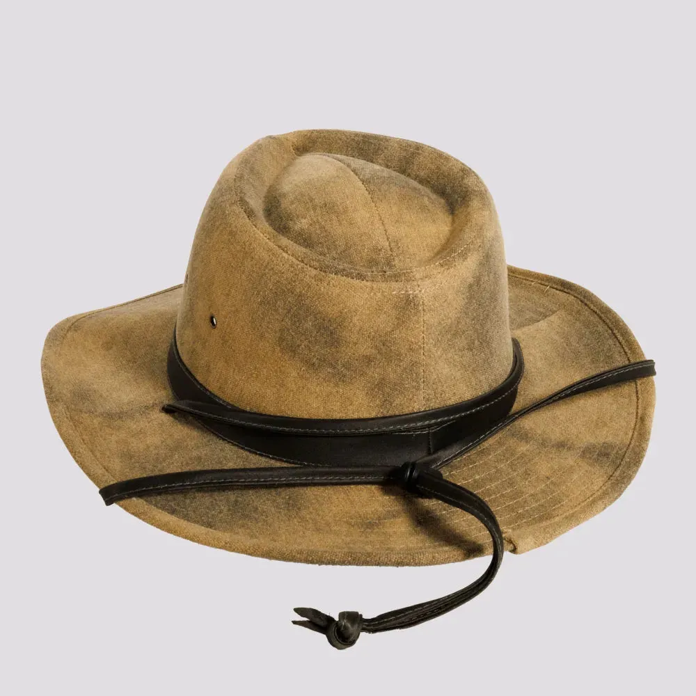 Fuji | Womens Distressed Cotton Outback Hat sold by American Hat Makers product image thumbnail 4