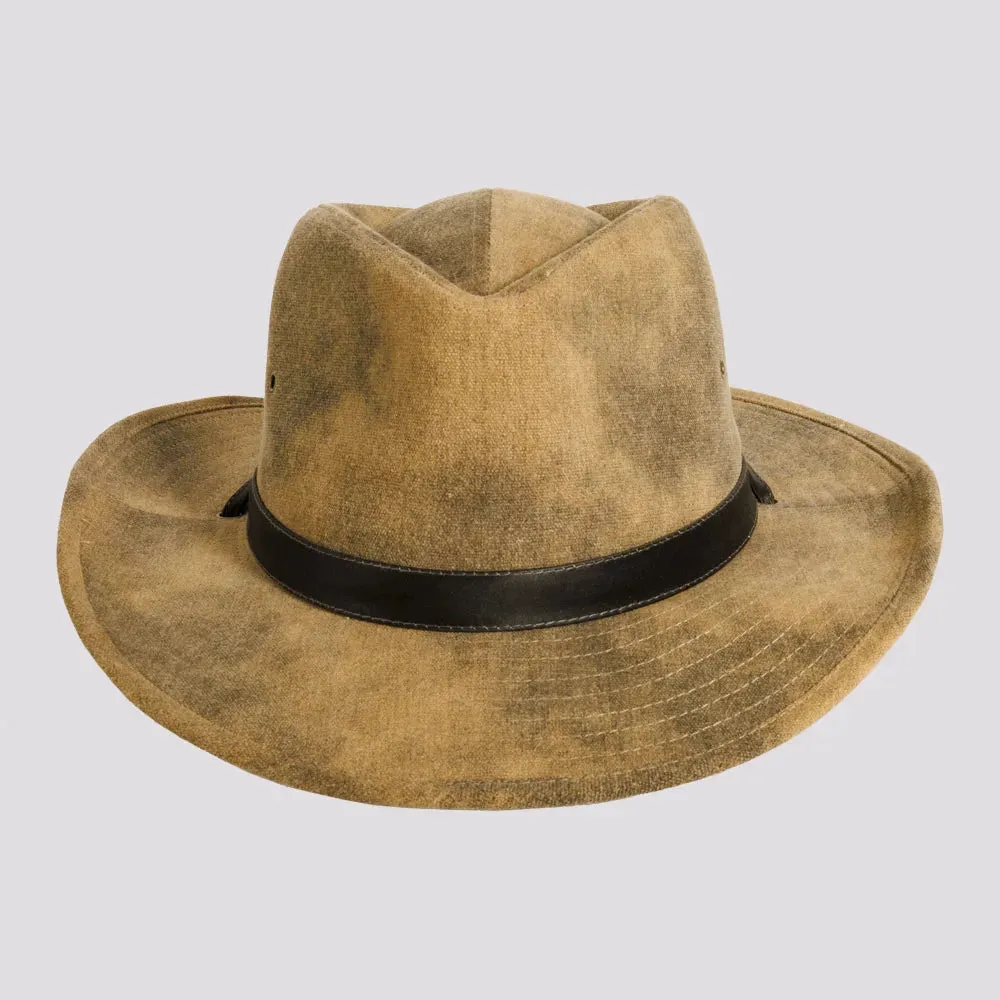 Fuji | Womens Distressed Cotton Outback Hat sold by American Hat Makers product image thumbnail 2