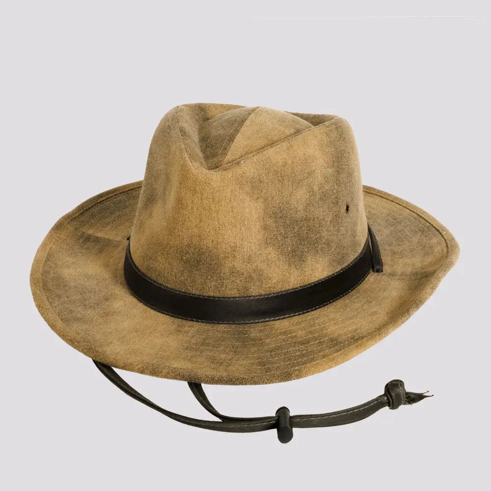 Fuji | Womens Distressed Cotton Outback Hat sold by American Hat Makers