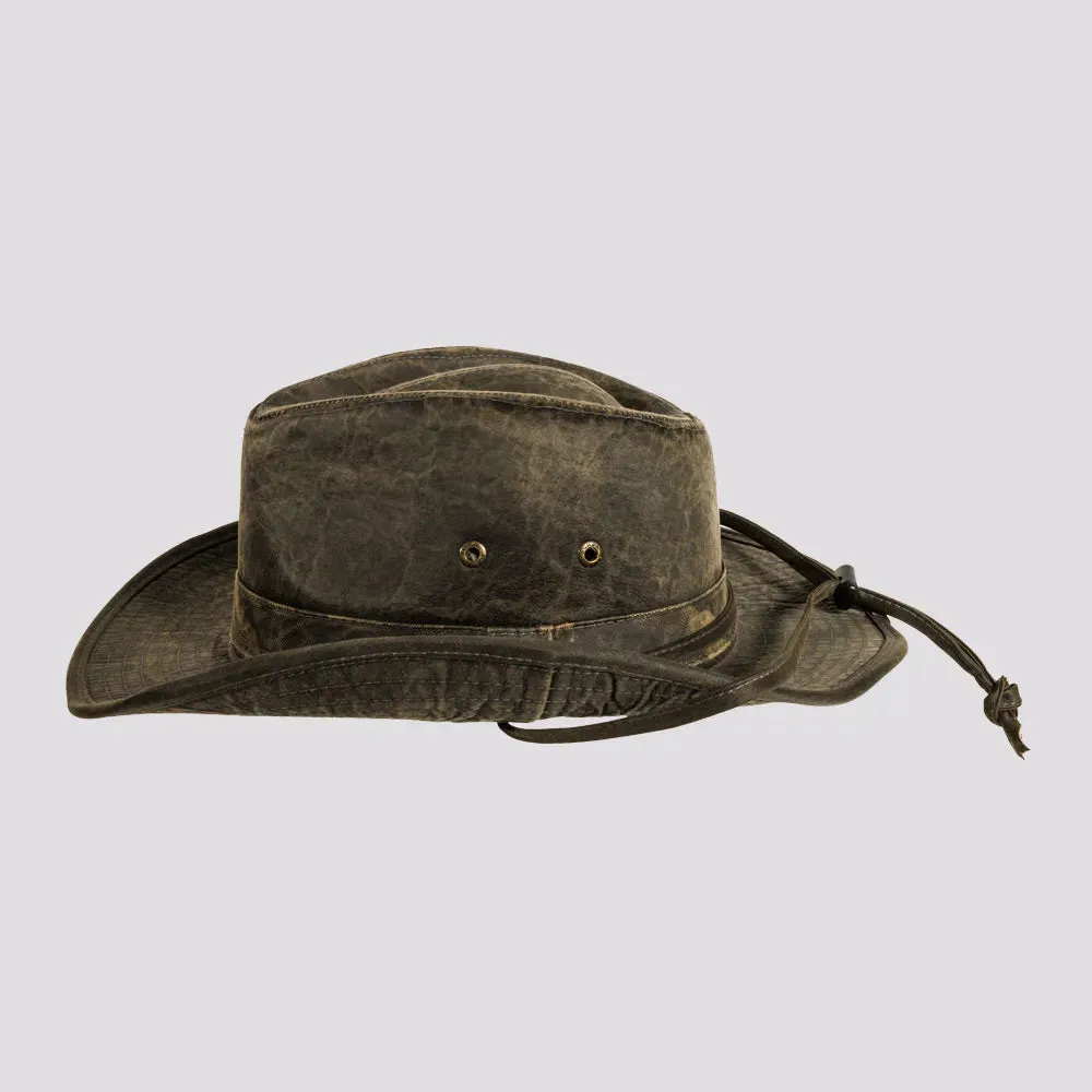 Arden | Mens Weathered Cotton Outback Hat sold by American Hat Makers product image thumbnail 3