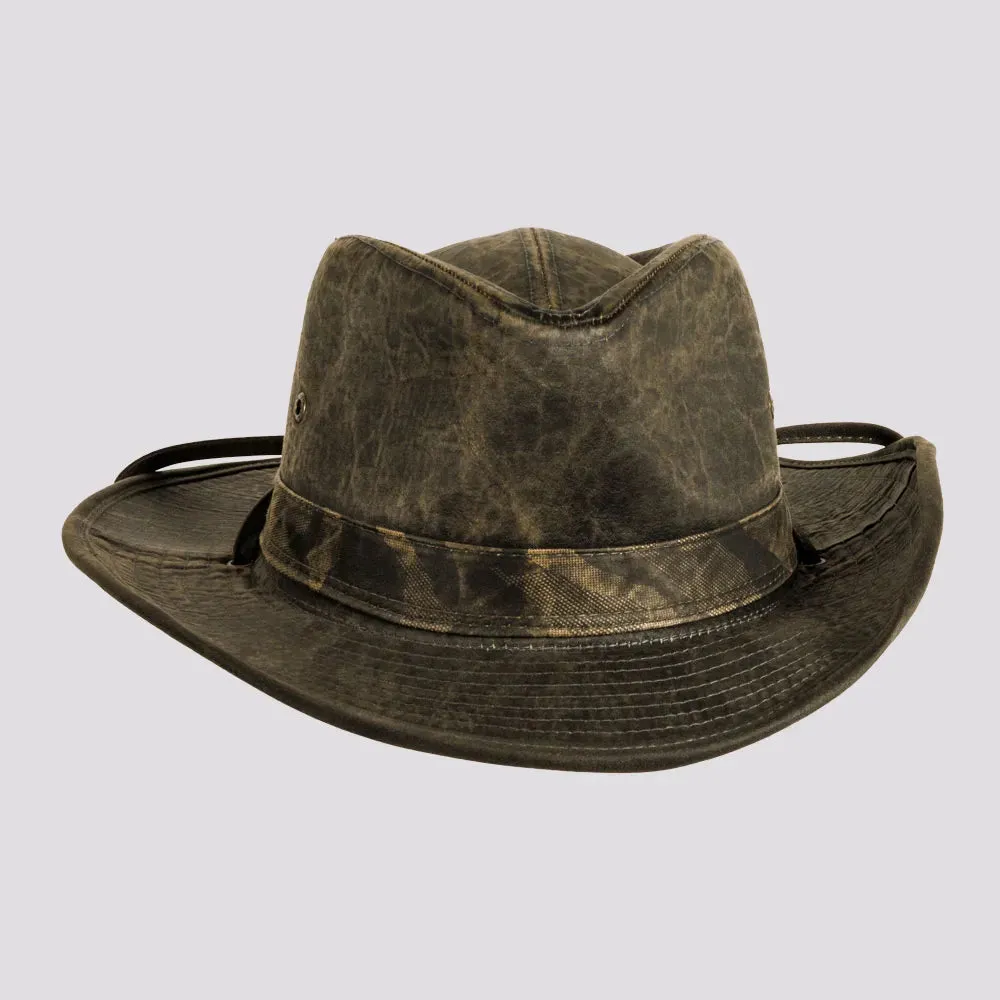 Arden | Mens Weathered Cotton Outback Hat sold by American Hat Makers product image thumbnail 2