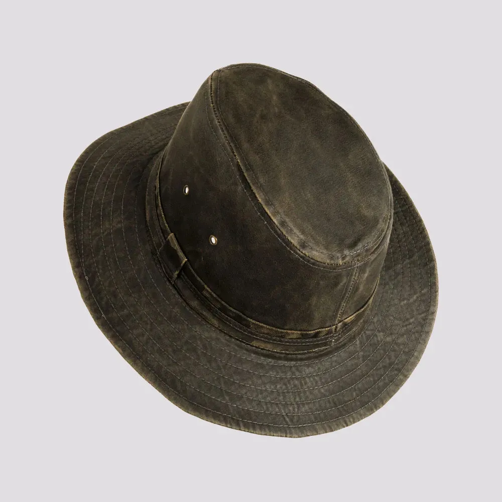 Hood | Mens Weathered Cotton Outback Hat sold by American Hat Makers product image thumbnail 4