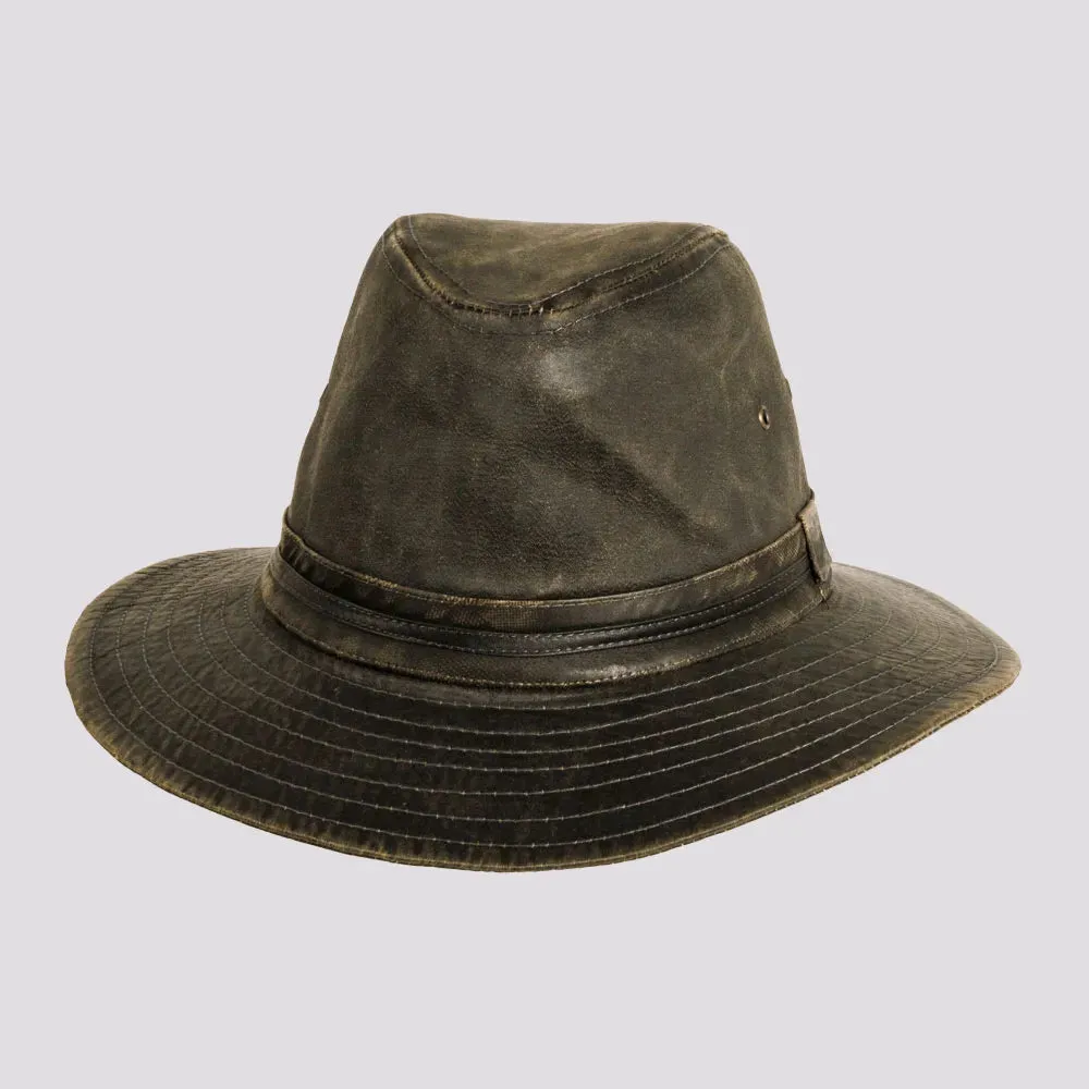 Hood | Mens Weathered Cotton Outback Hat sold by American Hat Makers