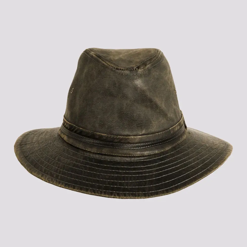 Hood | Mens Weathered Cotton Outback Hat sold by American Hat Makers product image thumbnail 2