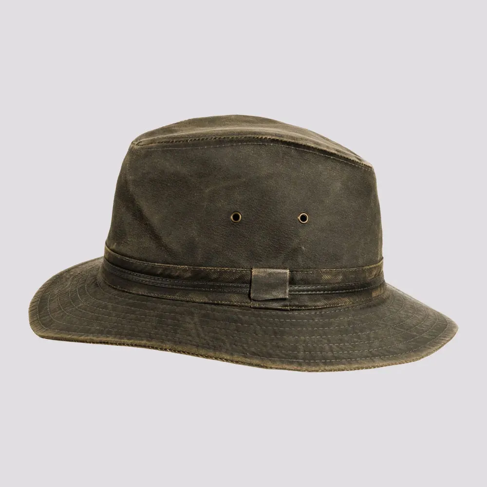 Hood | Mens Weathered Cotton Outback Hat sold by American Hat Makers product image thumbnail 3