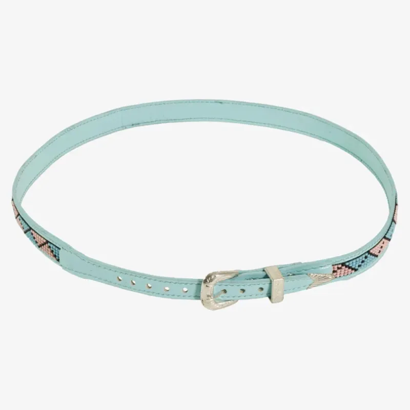 Kele | Beaded Hat Band with Turquoise and Pink Diamonds sold by American Hat Makers