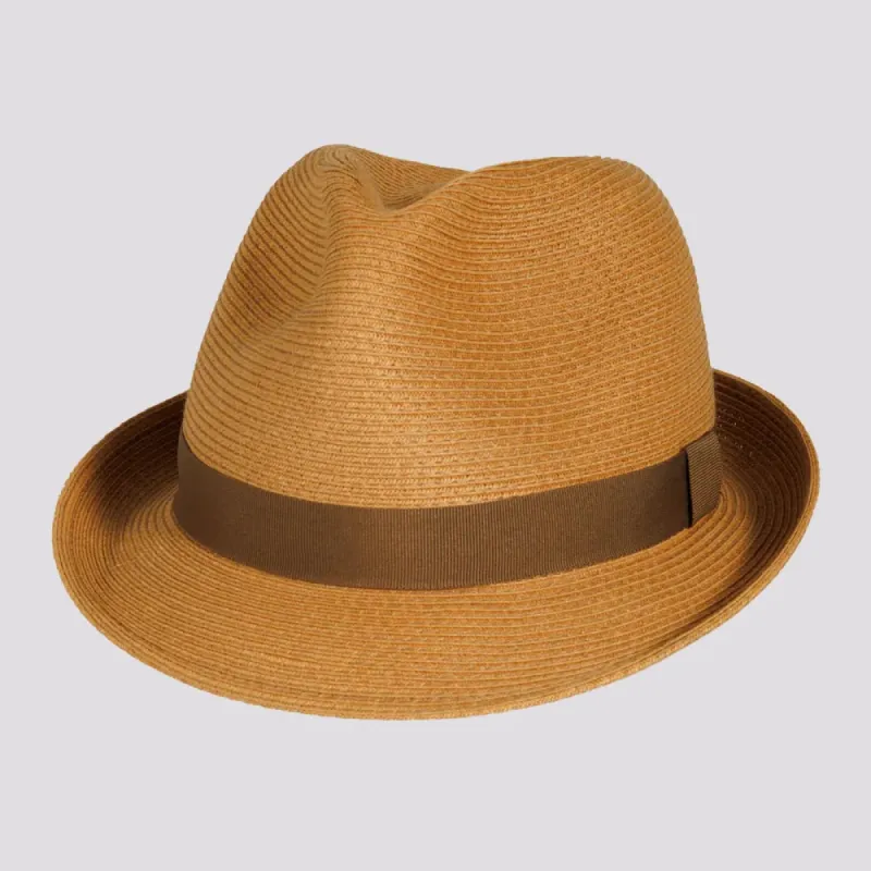 Whitney | Mens Fine Toyo Paper Braid Trilby Hat sold by American Hat Makers