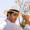 Medellin | Mens White Fedora Panama Hat sold by American Hat Makers