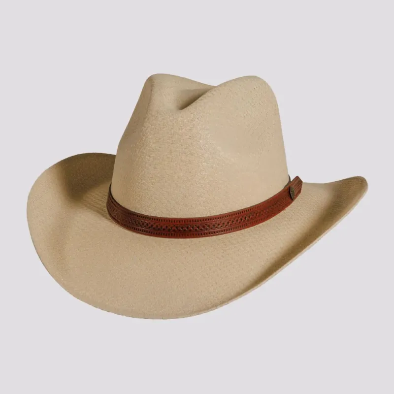 Tulsa | Mens Woven Cotton Canvas Australiano Cowboy Hat sold by American Hat Makers
