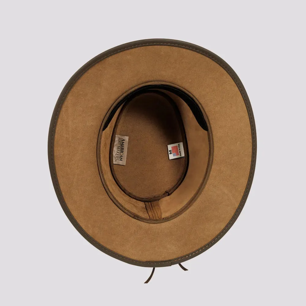 Bogart | Mens Genuine Leather Safari Outback Hat sold by American Hat Makers product image thumbnail 5
