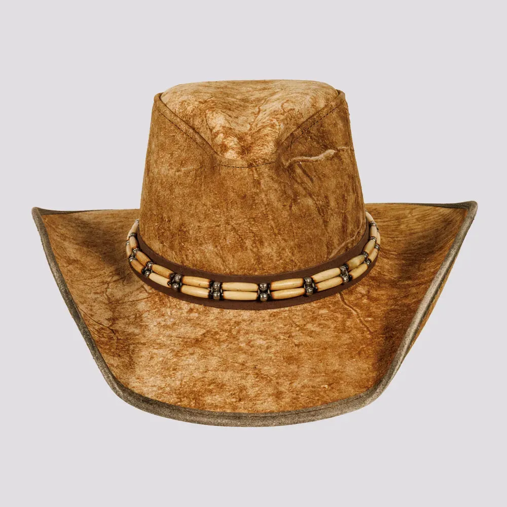 Ambush | Womens Leather Outback Hat with Bead Trim sold by American Hat Makers product image thumbnail 2