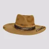 Six Shooter | Mens Distressed Wool Felt Pinch Front Fedora Hat sold by American Hat Makers