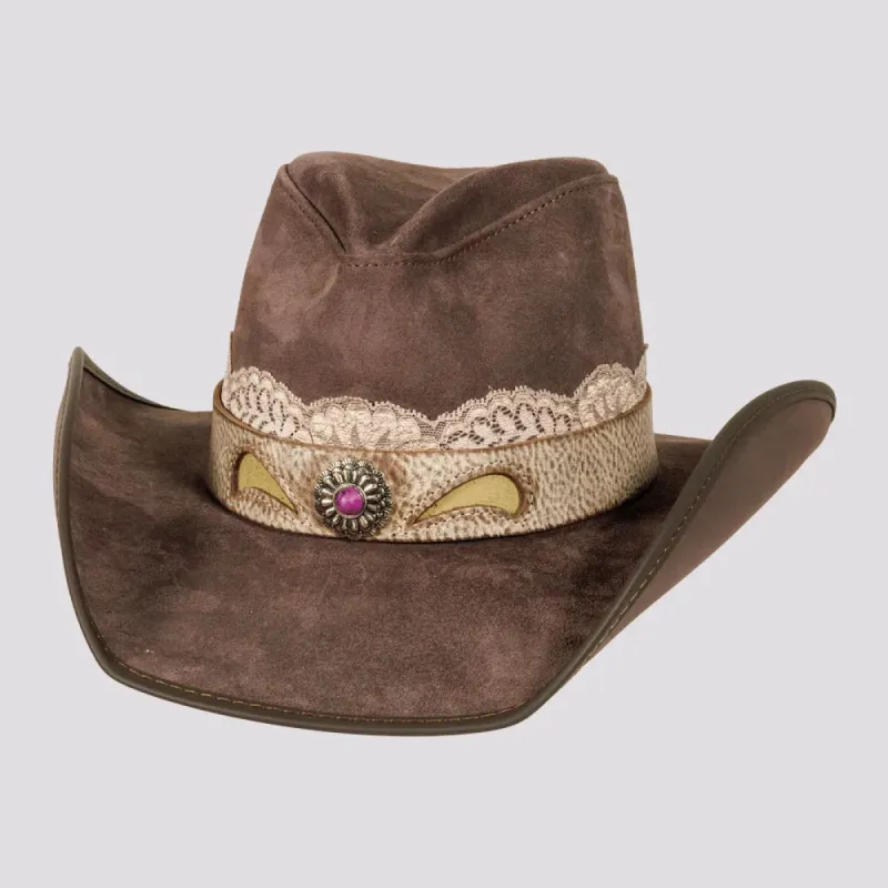 Miss Kitty | Womens Suede Leather Cowgirl Hat made by American Hat Makers