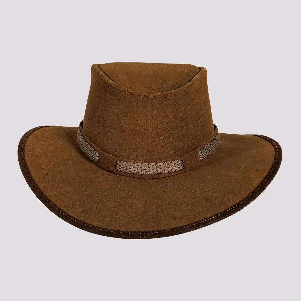 Zephyr | Womens Genuine Suede Leather Outback Hat sold by American Hat Makers product image thumbnail 2