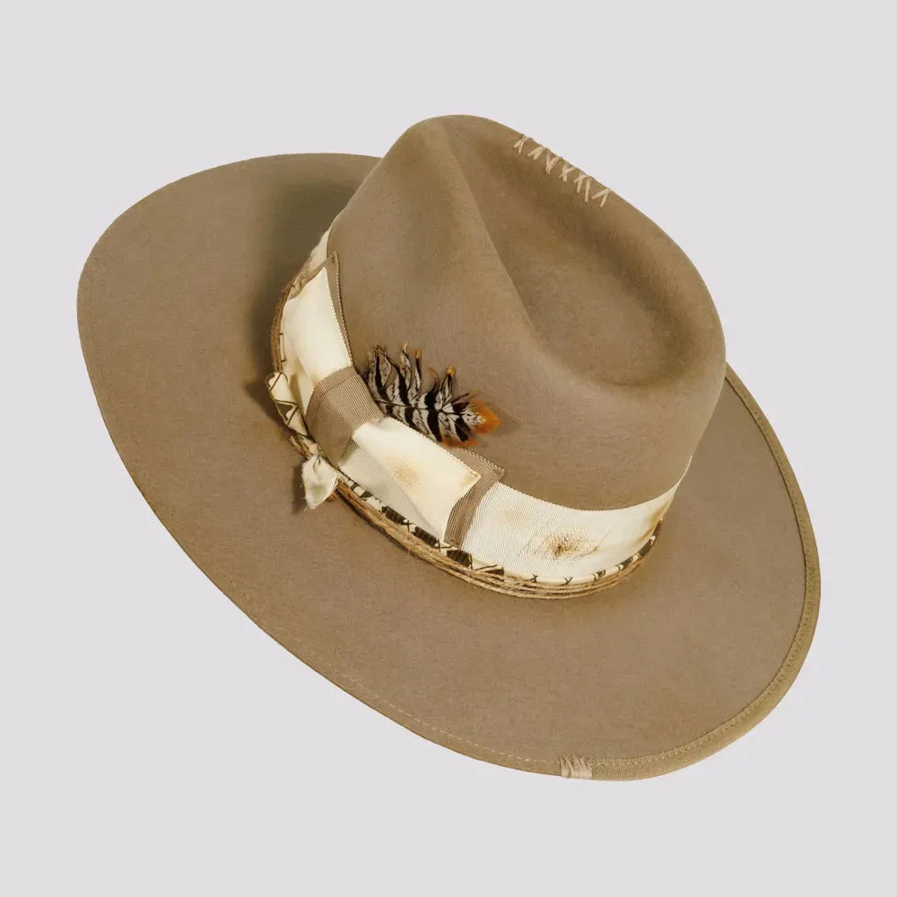 Justice | Womens Wool Felt Outback Fedora Hat sold by American Hat Makers product image thumbnail 4