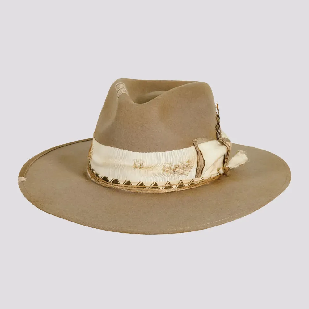 Justice | Womens Wool Felt Outback Fedora Hat sold by American Hat Makers