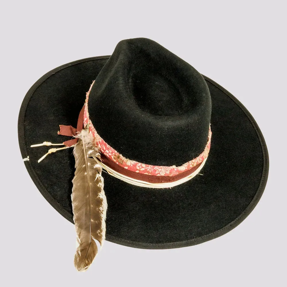 Onyx | Womens Wool Felt Vintage Rancher Hat sold by American Hat Makers product image thumbnail 5