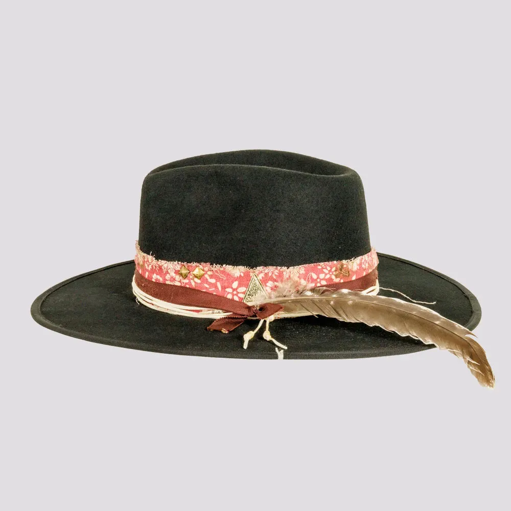 Onyx | Womens Wool Felt Vintage Rancher Hat sold by American Hat Makers product image thumbnail 3