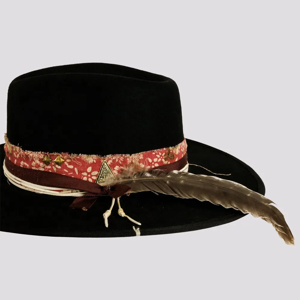 Onyx | Womens Wool Felt Vintage Rancher Hat sold by American Hat Makers product image thumbnail 4