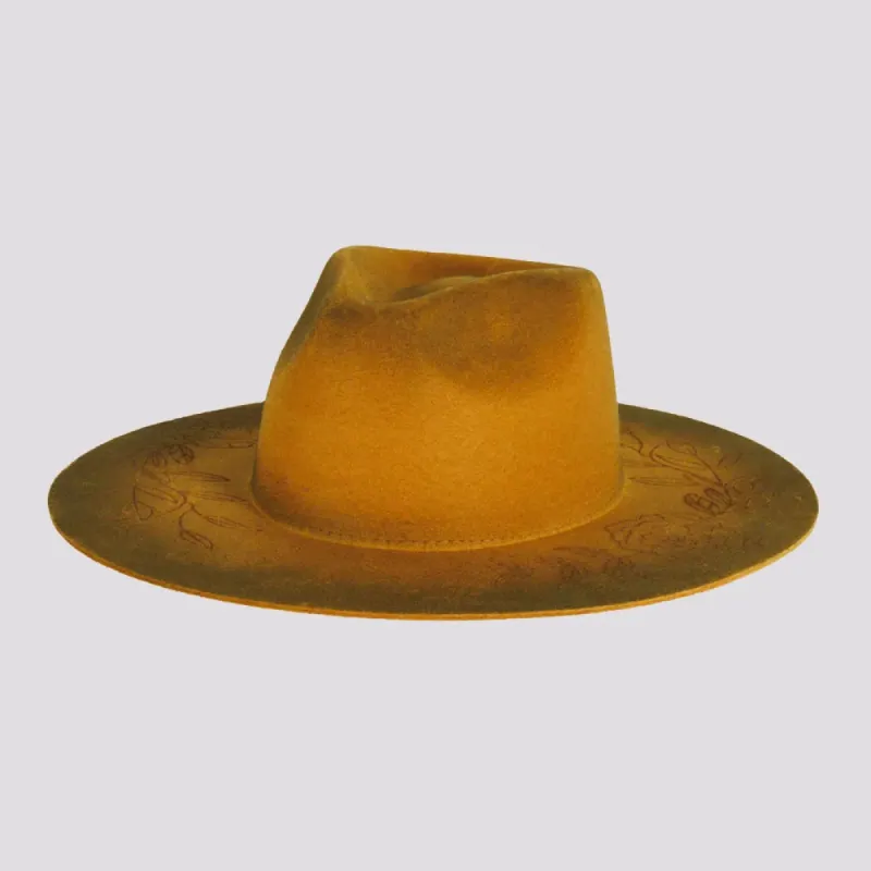 Dirty Rose | Womens Wool Felt Pinch Front Fedora sold by American Hat Makers