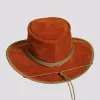 McKinley | Womens Genuine Leather Outback Hat with Suede Trim sold by American Hat Makers
