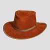 McKinley | Womens Genuine Leather Outback Hat with Suede Trim sold by American Hat Makers