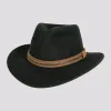 Zion | Mens Crushable Wool Felt Outback Hat sold by American Hat Makers