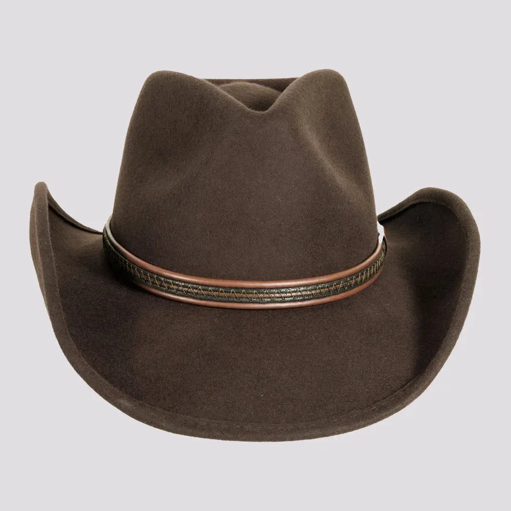 Showdown | Womens Crushable Wool Felt Western Outback Cowgirl Hat sold by American Hat Makers product image thumbnail 5