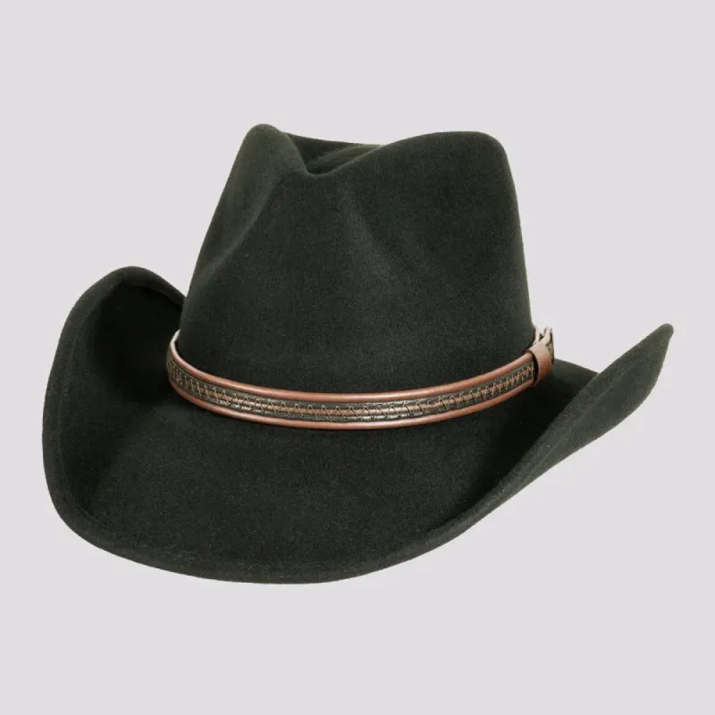Showdown | Womens Crushable Wool Felt Western Outback Cowgirl Hat made by American Hat Makers