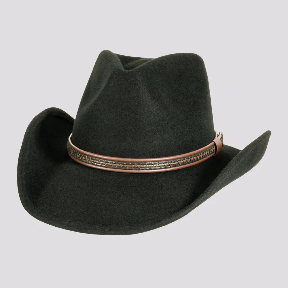 Showdown | Womens Crushable Wool Felt Western Outback Cowgirl Hat sold by American Hat Makers