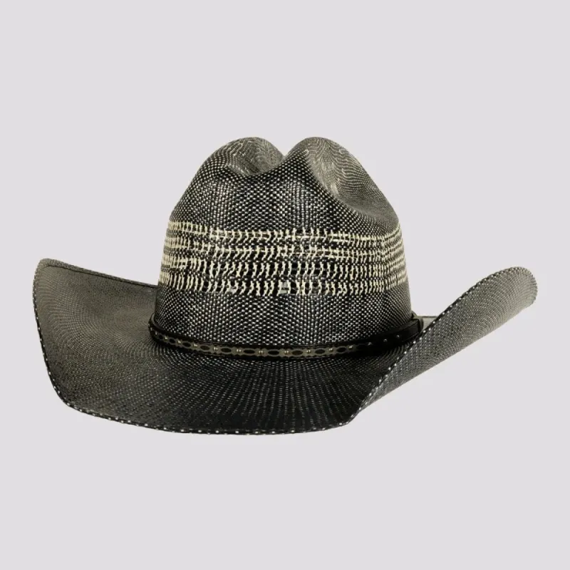 Stallion | Mens Navy Bangora Straw Western Cowboy Hat sold by American Hat Makers