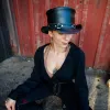El Dorado SR2 | Womens Leather Top Hat with SR2 Hat Band sold by American Hat Makers