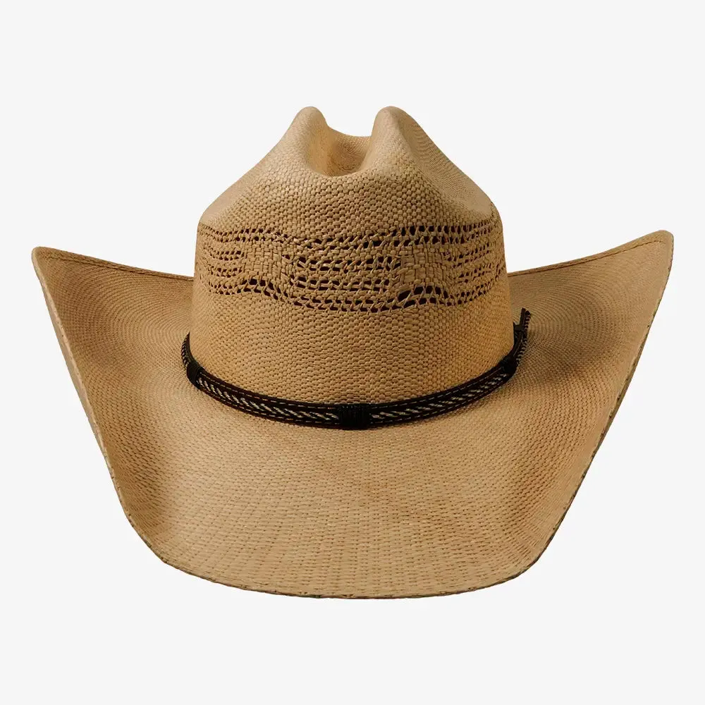 American Maverick | Mens Vented Crown Bangora Straw Cowboy Hat sold by American Hat Makers product image thumbnail 2