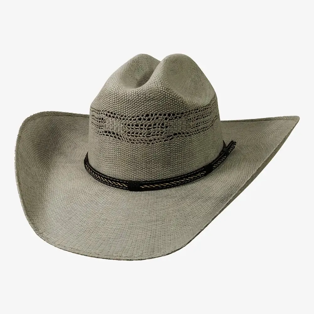 American Maverick | Mens Vented Crown Bangora Straw Cowboy Hat sold by American Hat Makers product image thumbnail 5