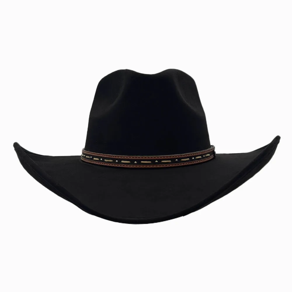 Ace High | Mens Suede Teardrop Crown Rancher Cowboy Hat sold by American Hat Makers product image thumbnail 2