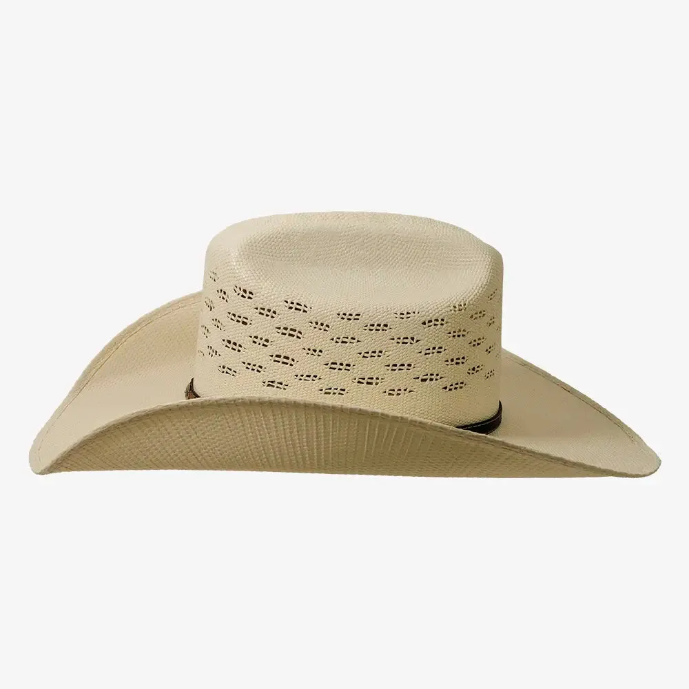 Coyote | Womens Bangora Straw Cattleman Crown Cowgirl Hat sold by American Hat Makers product image thumbnail 3