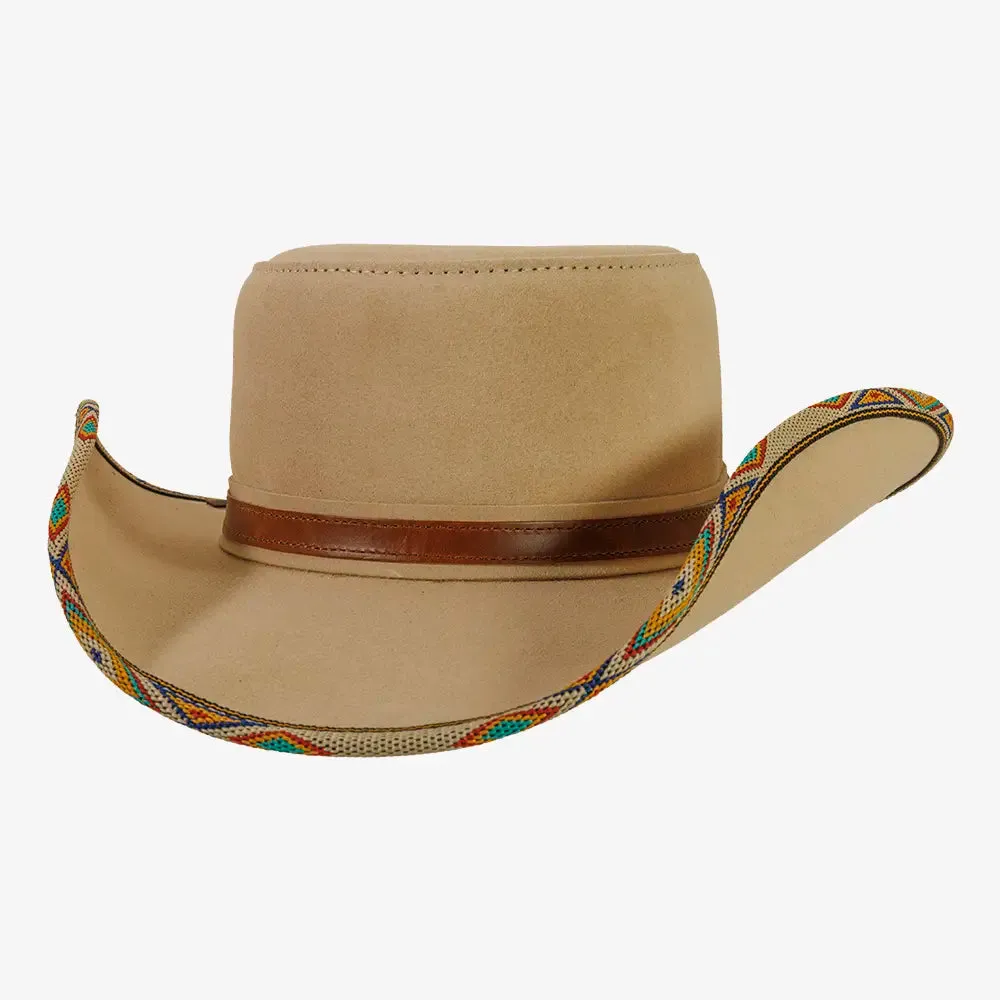Charro | Womens Genuine Suede Leather Cowgirl Hat sold by American Hat Makers