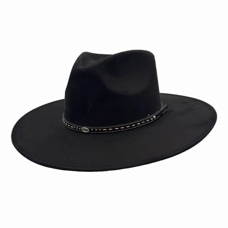 Granger | Womens Faux Suede Rancher Fedora Hat made by American Hat Makers