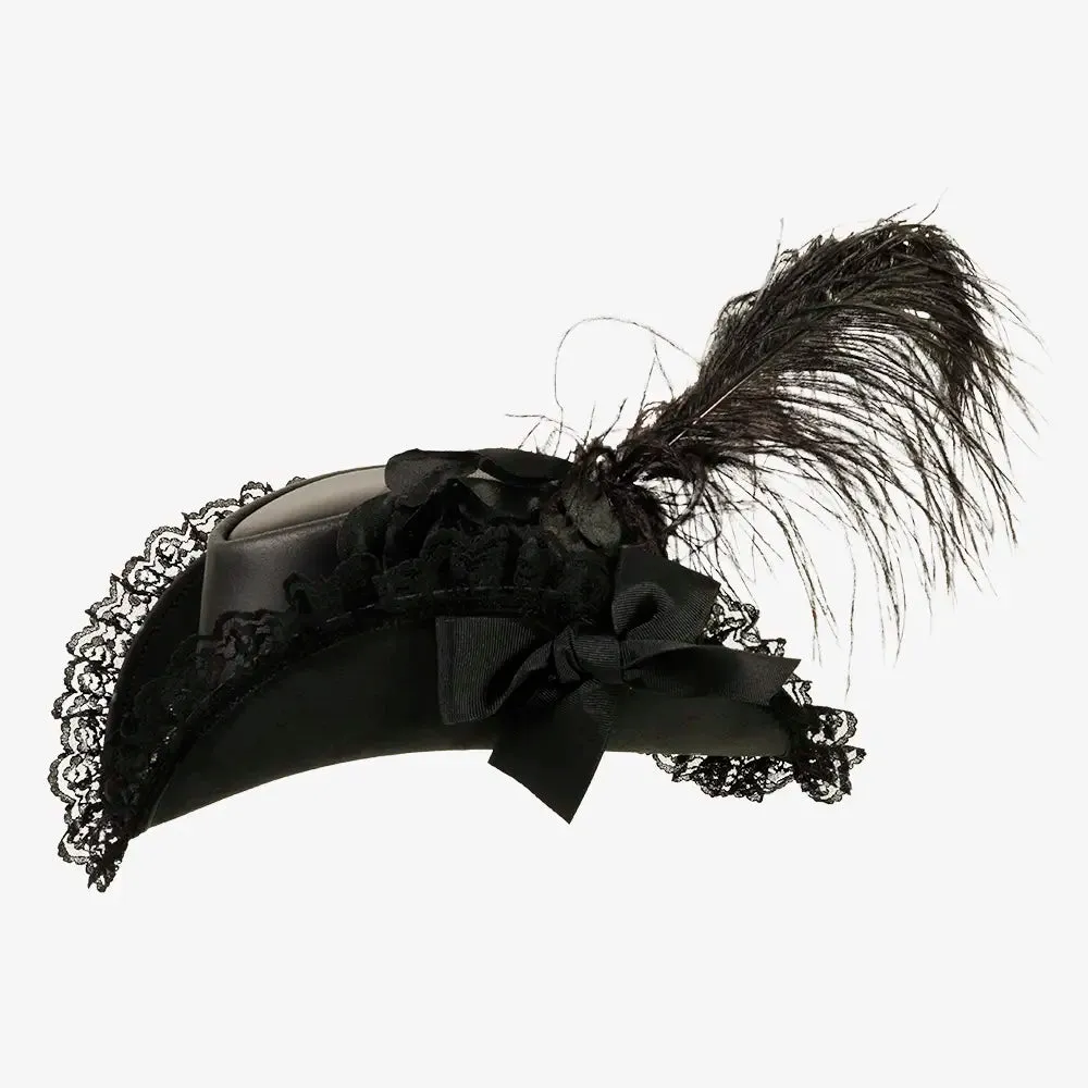 Posh | Womens Genuine Leather and Lace Steampunk Top Hat sold by American Hat Makers product image thumbnail 3