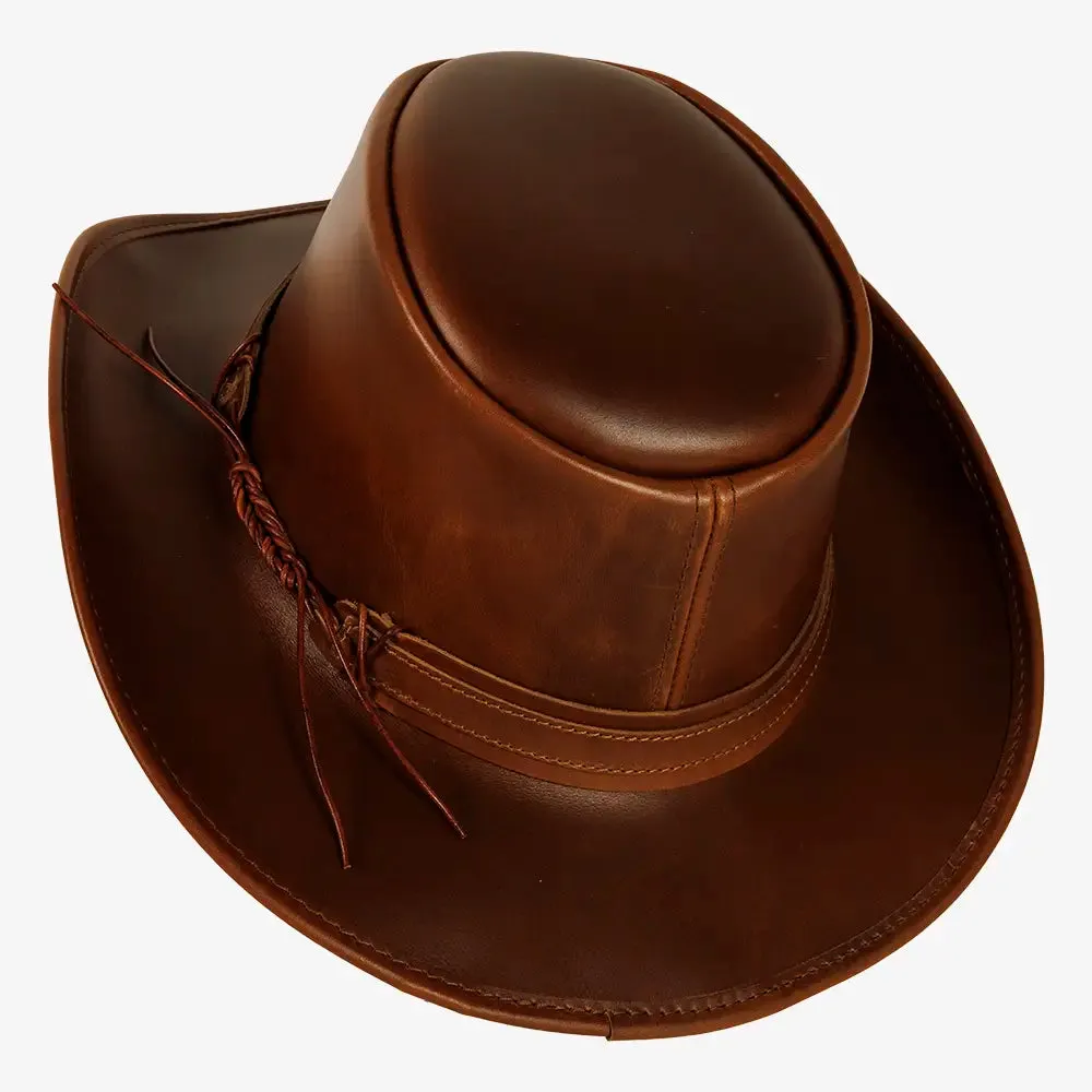 Slicker | Womens Genuine Leather Outback Cowgirl Hat sold by American Hat Makers product image thumbnail 4